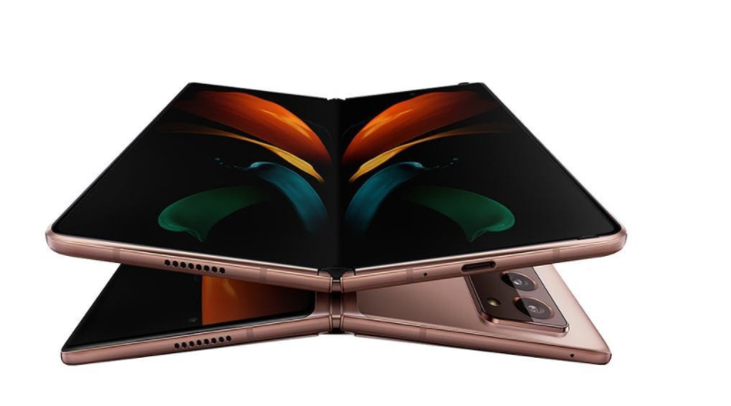 Los celulares plegables Galaxy Z Fold 2 de Samsung